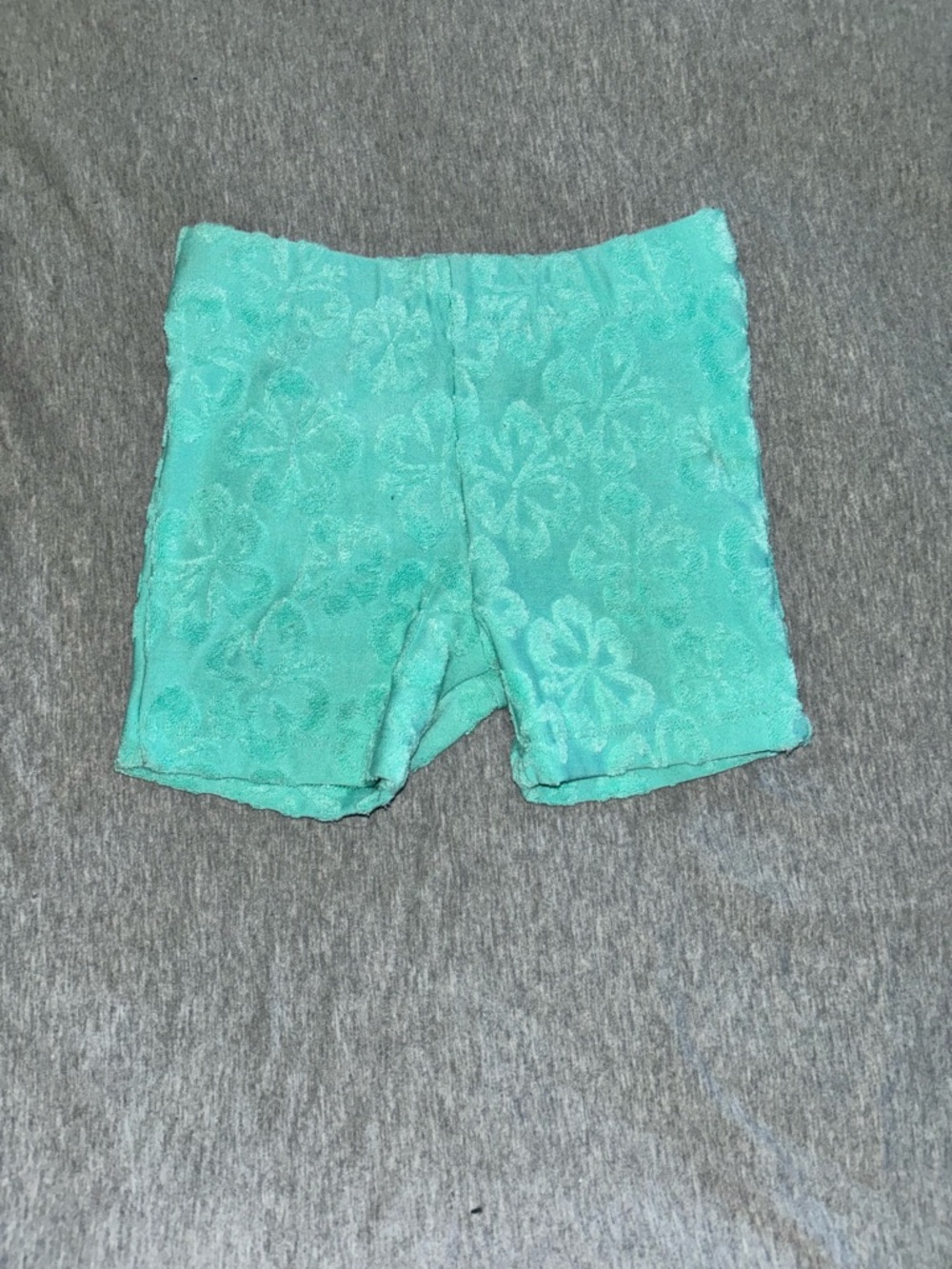 dip Teal Floral Stretch Shorts